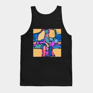 Terrazzo Blue Tank Top